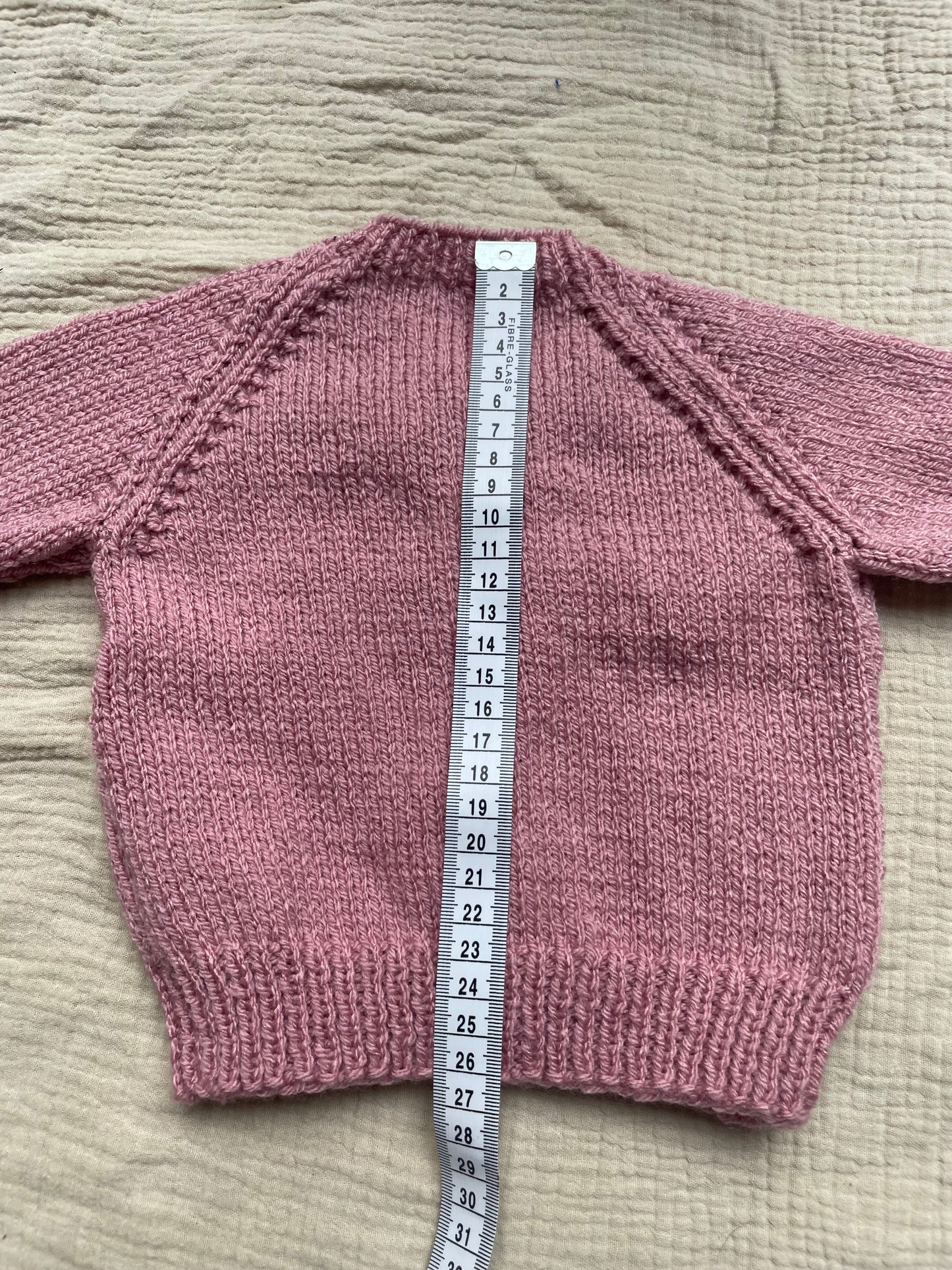 3-6m pale rose cardigan