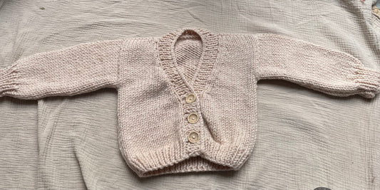 1-2 years oatmeal cardigan