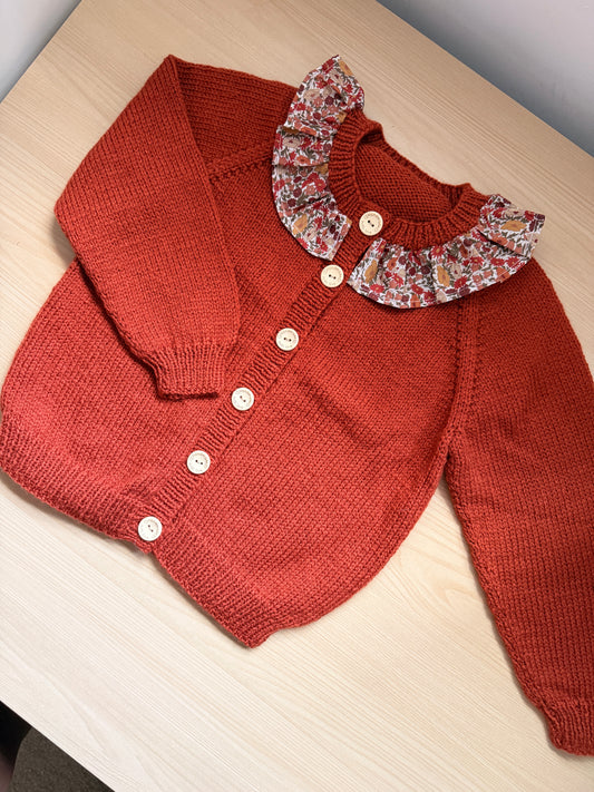 4-6 years copper cardigan