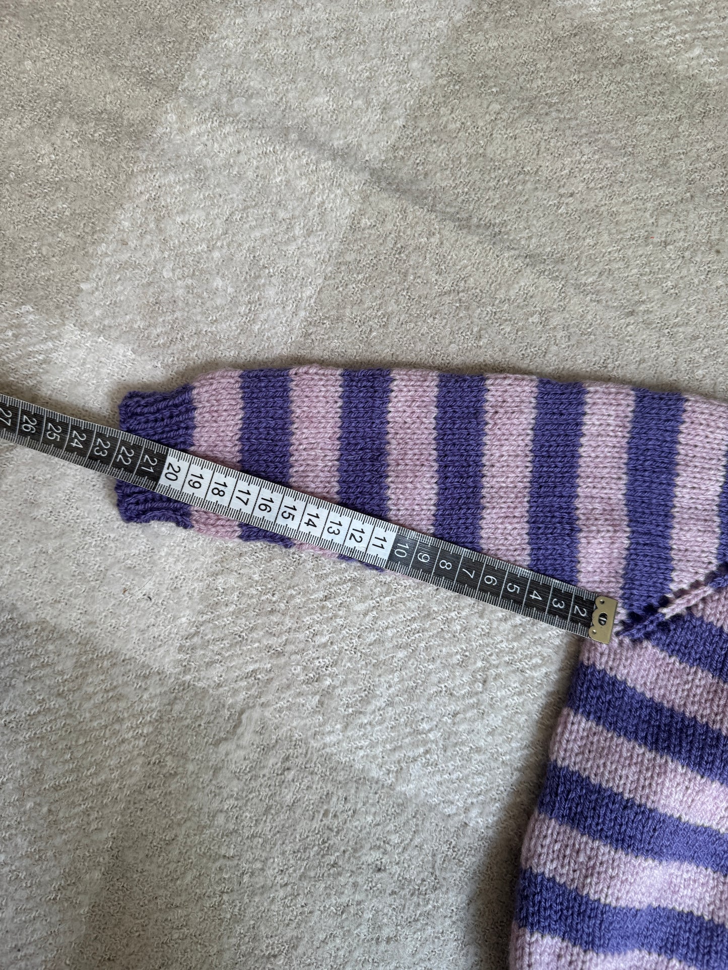 9-15m purple stripe cardigan