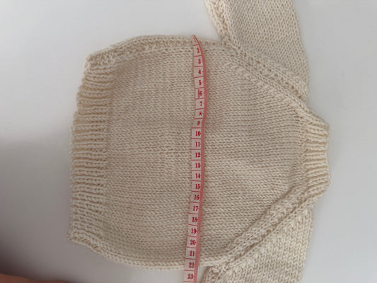 0-1m cream cardigan