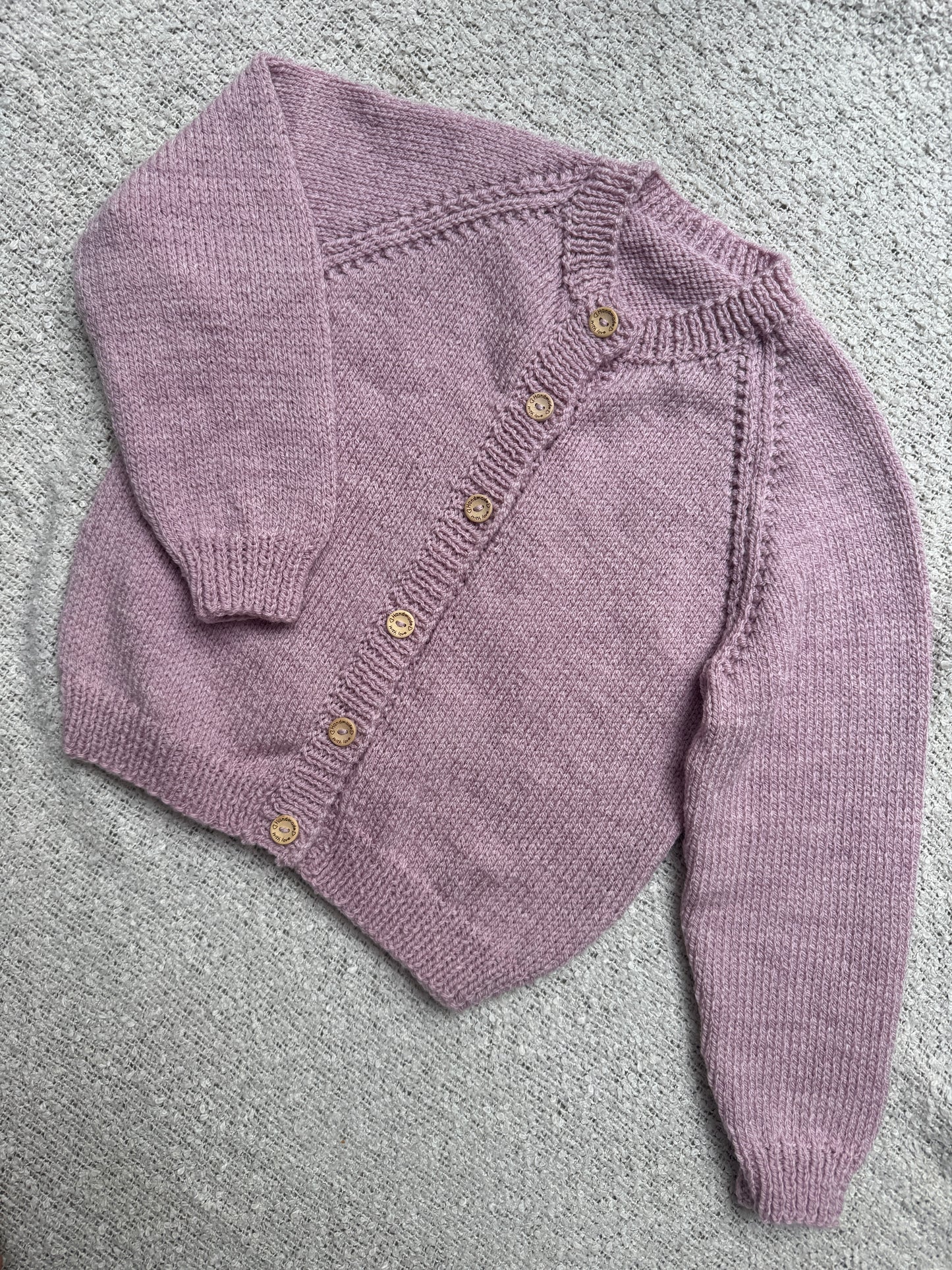 3-4 years mauve marle cardigan