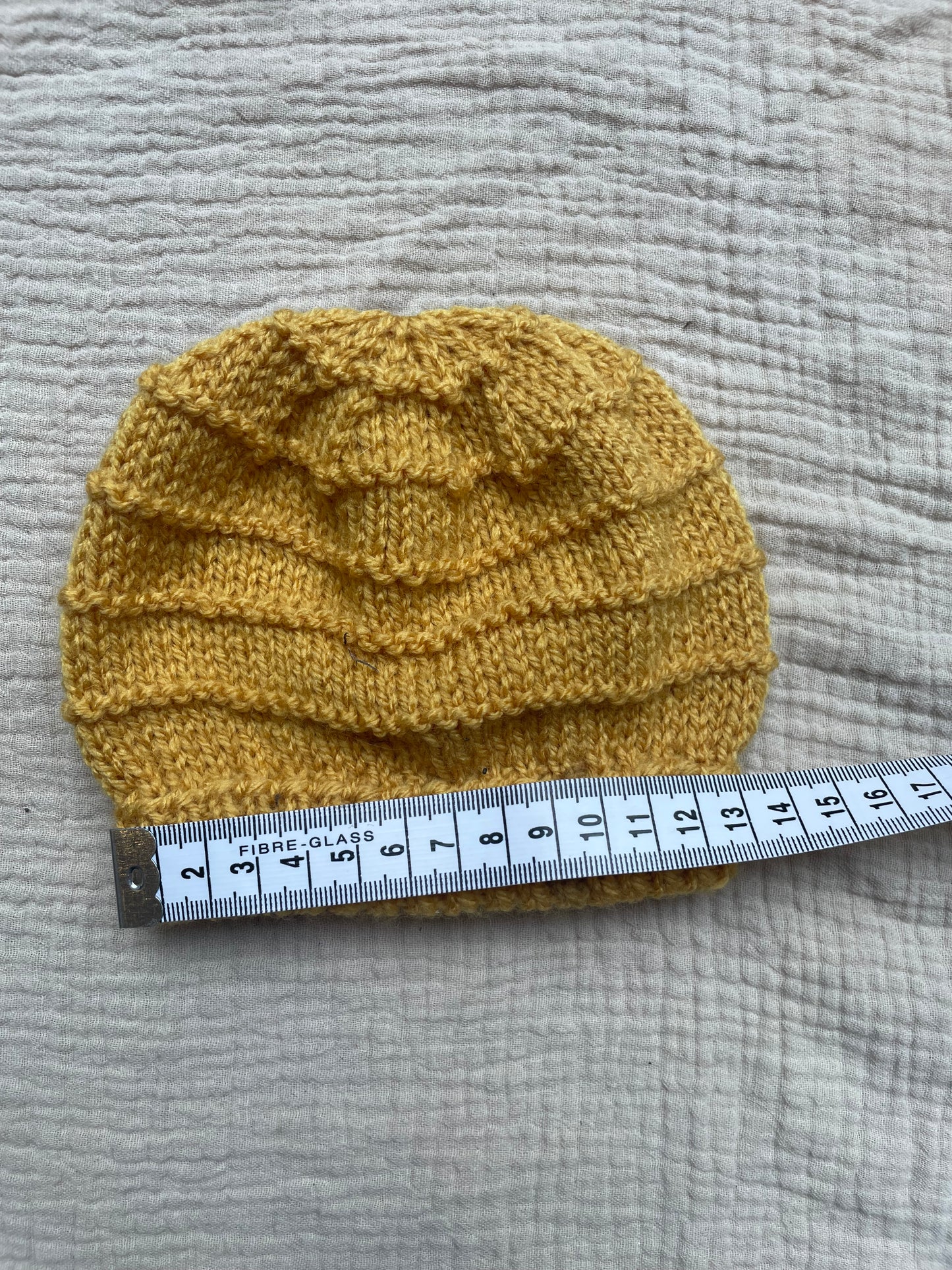 Newborn mustard cardigan with hat