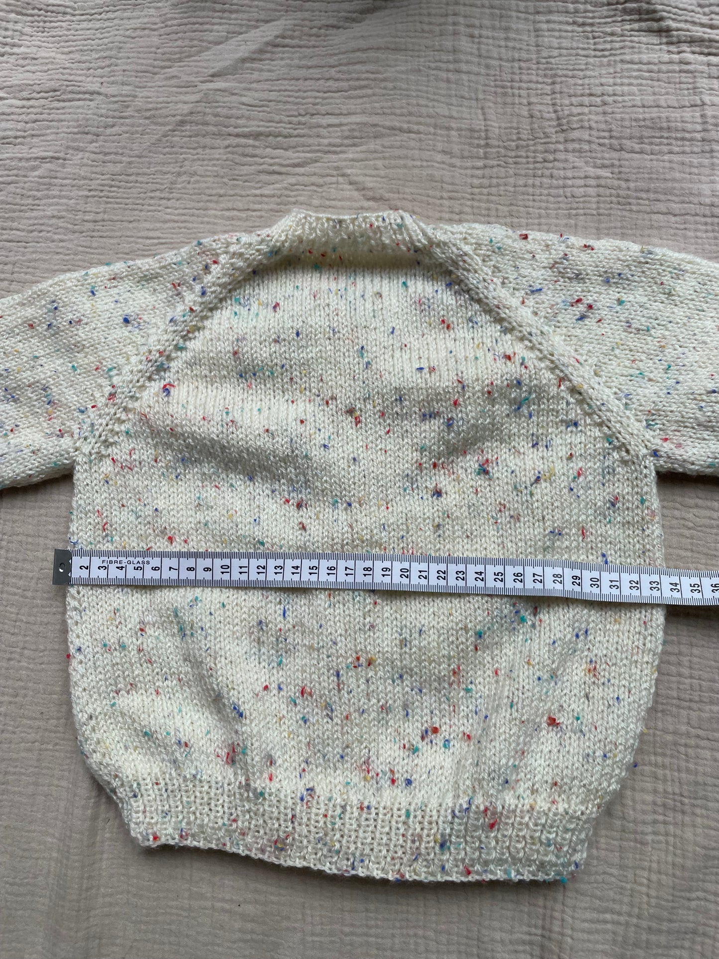 1-2 years cream fleck cardigan
