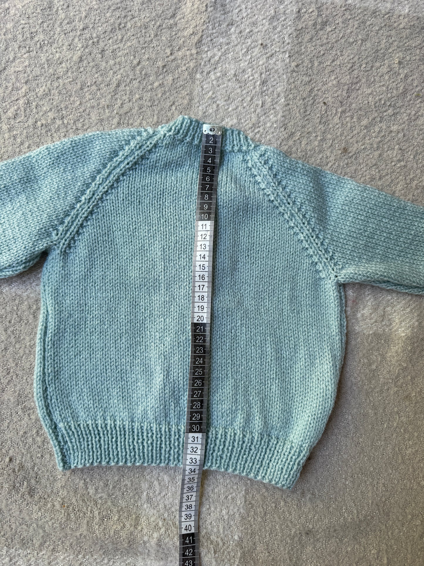 9-15m duck egg cardigan