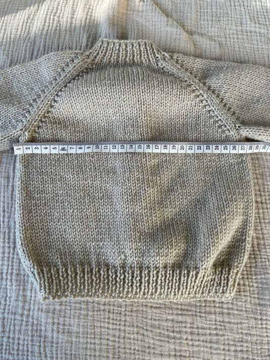 6-12m parchment cardigan