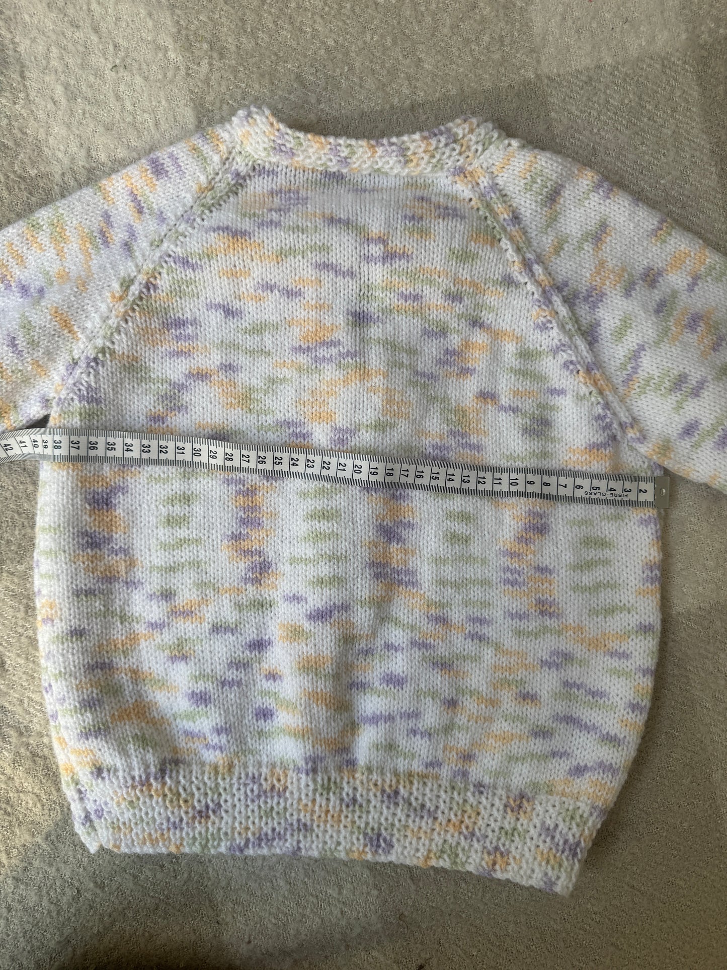 3-5 years purple/yellow fleck cardigan