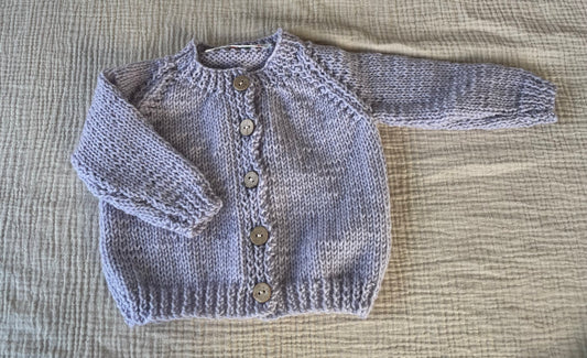 3-6m lavender cardigan