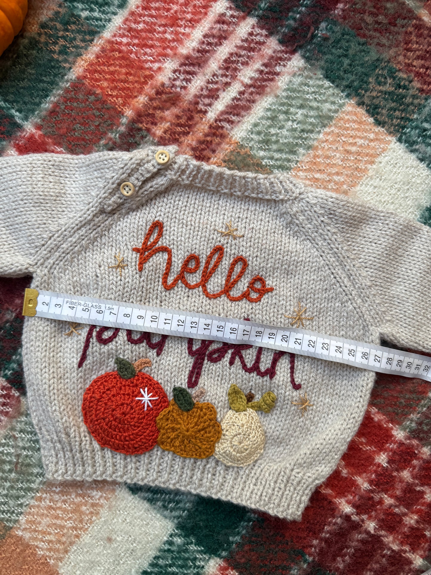 0-6m Hello Pumpkin jumper