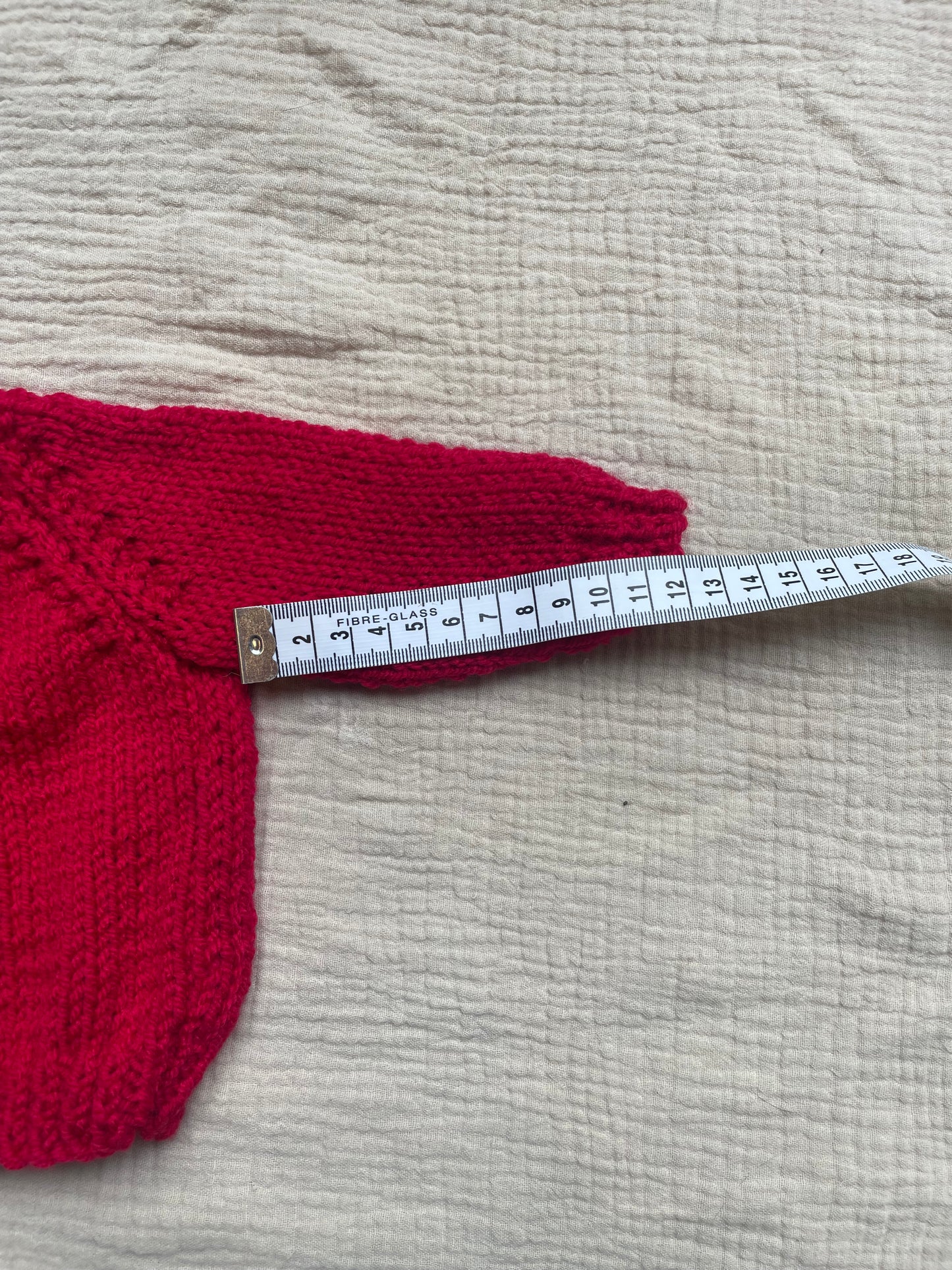 small 0-3m Christmas red cardigan