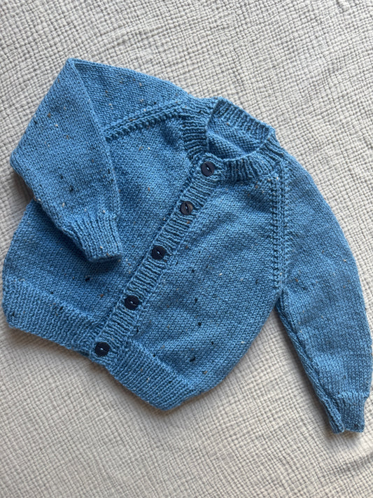 1-2 years blue fleck cardigan