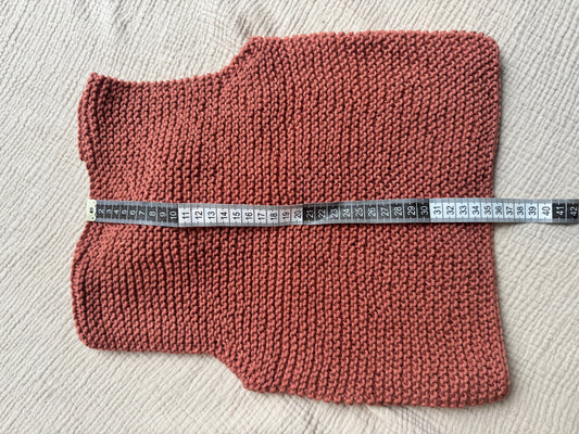 1-3 years rust bow vest