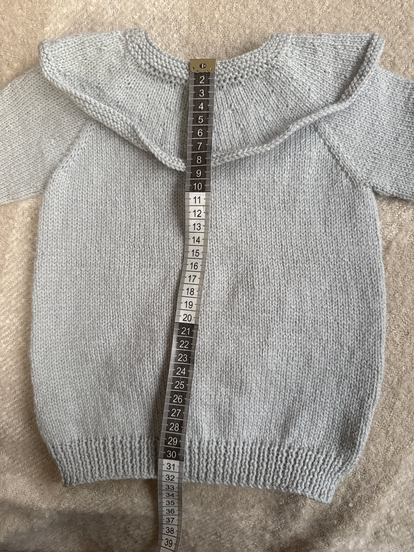 6-12months grey collar cardigan