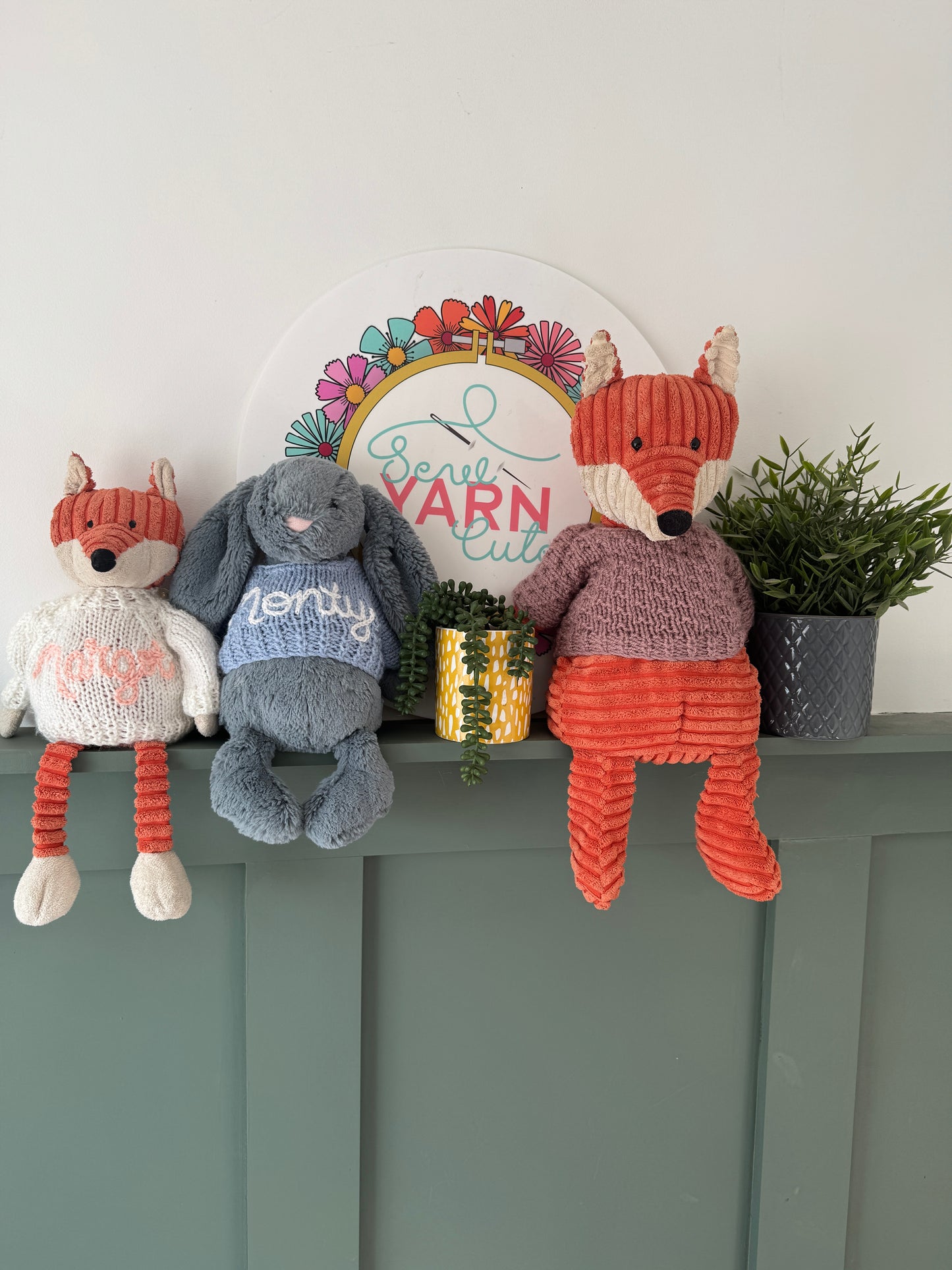 Knitted to order personalised jellycat jumper