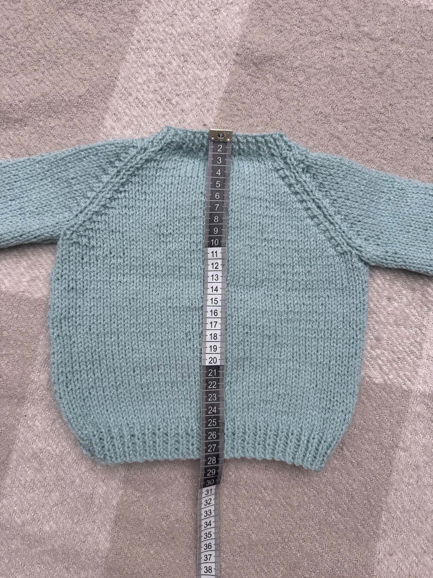 6-12m duck egg blue cardigan