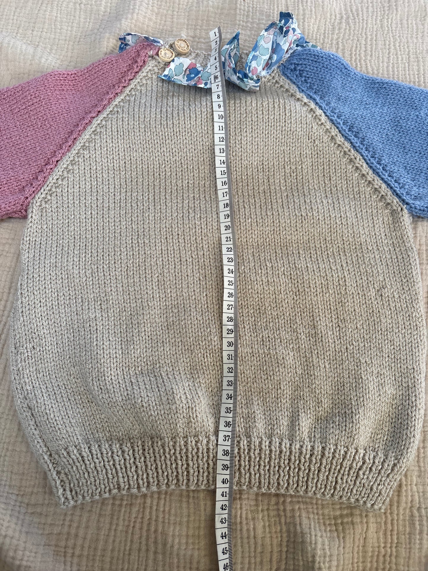 2-3 years colour block liberty collar jumper