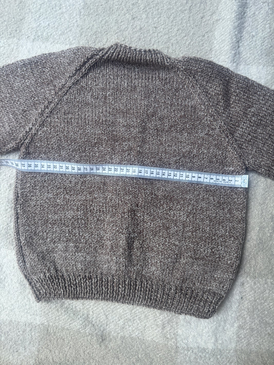 2-4 years brown fleck cardigan