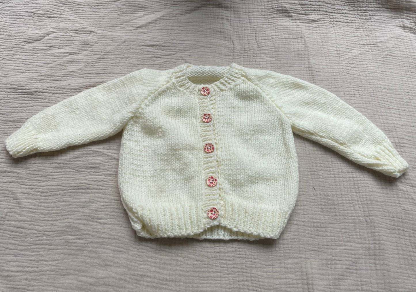 3-6m warm cream cardigan