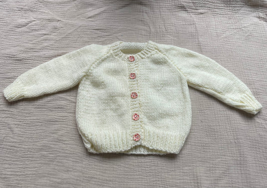 3-6m warm cream cardigan