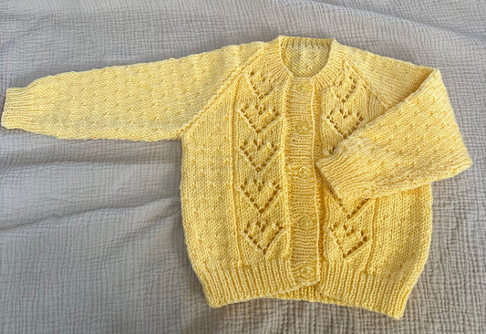 6-12months yellow cardigan
