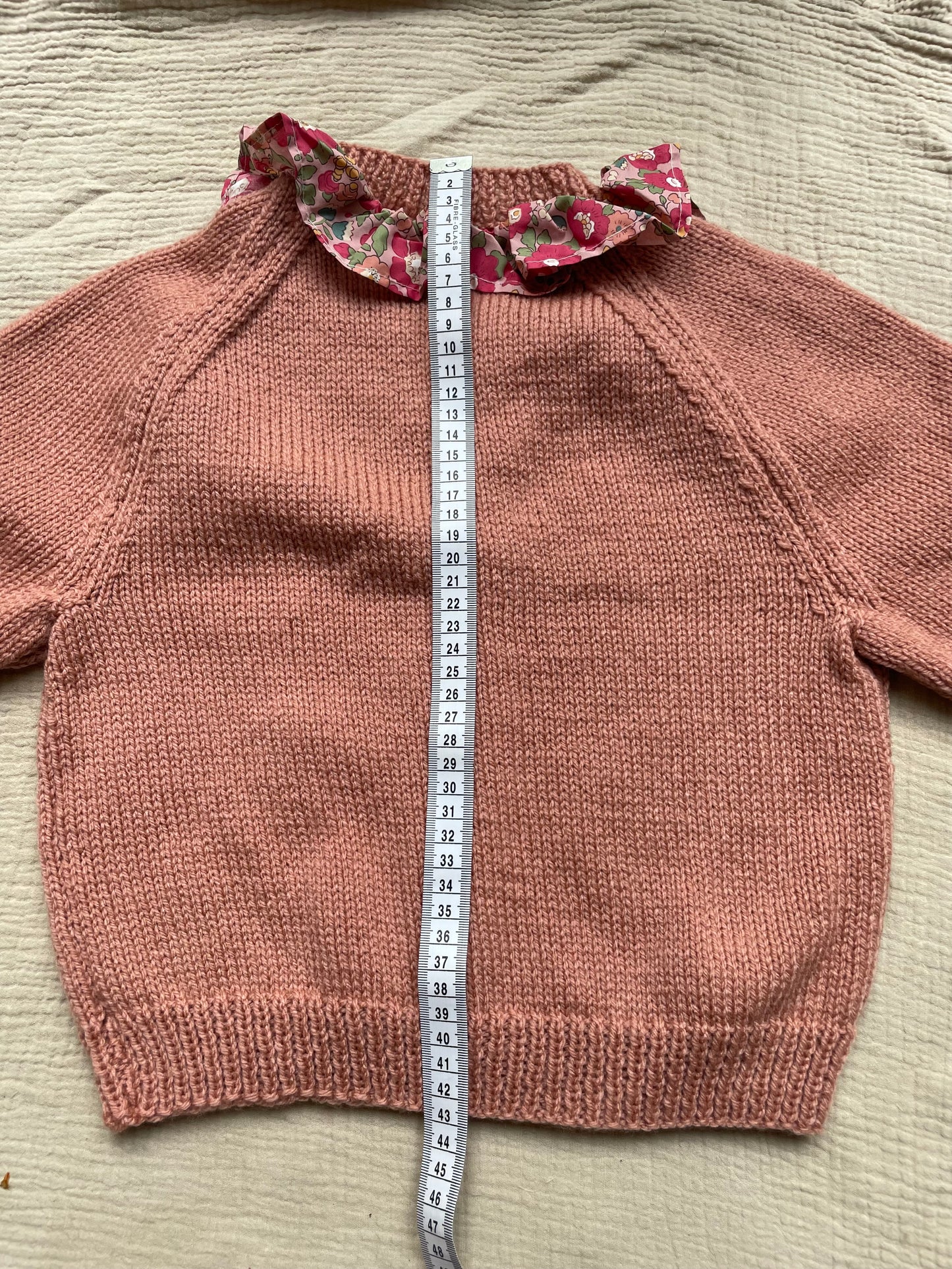 3-4 years clay cardigan with liberty collar