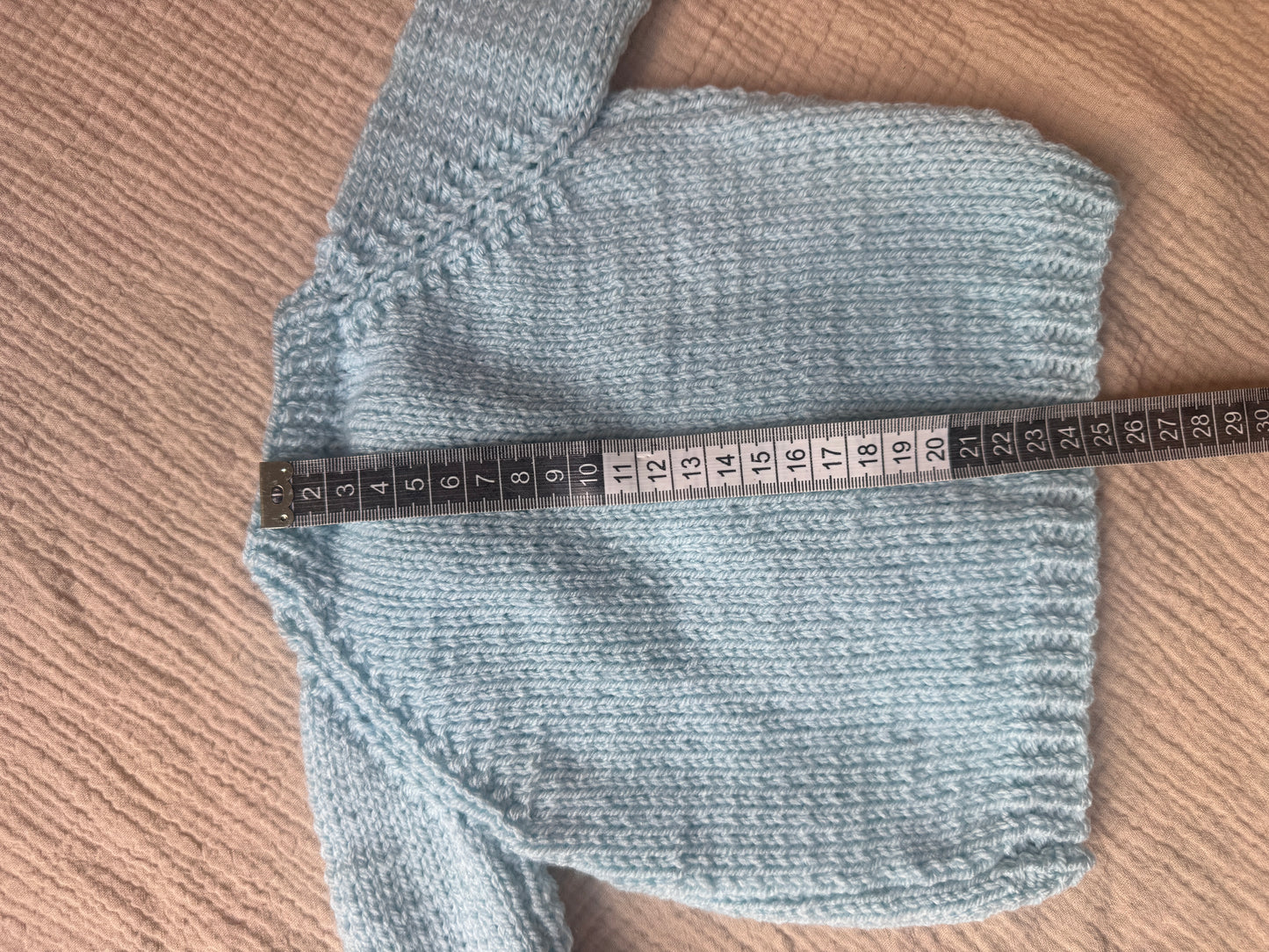 0-3m pale cloud blue cardigan
