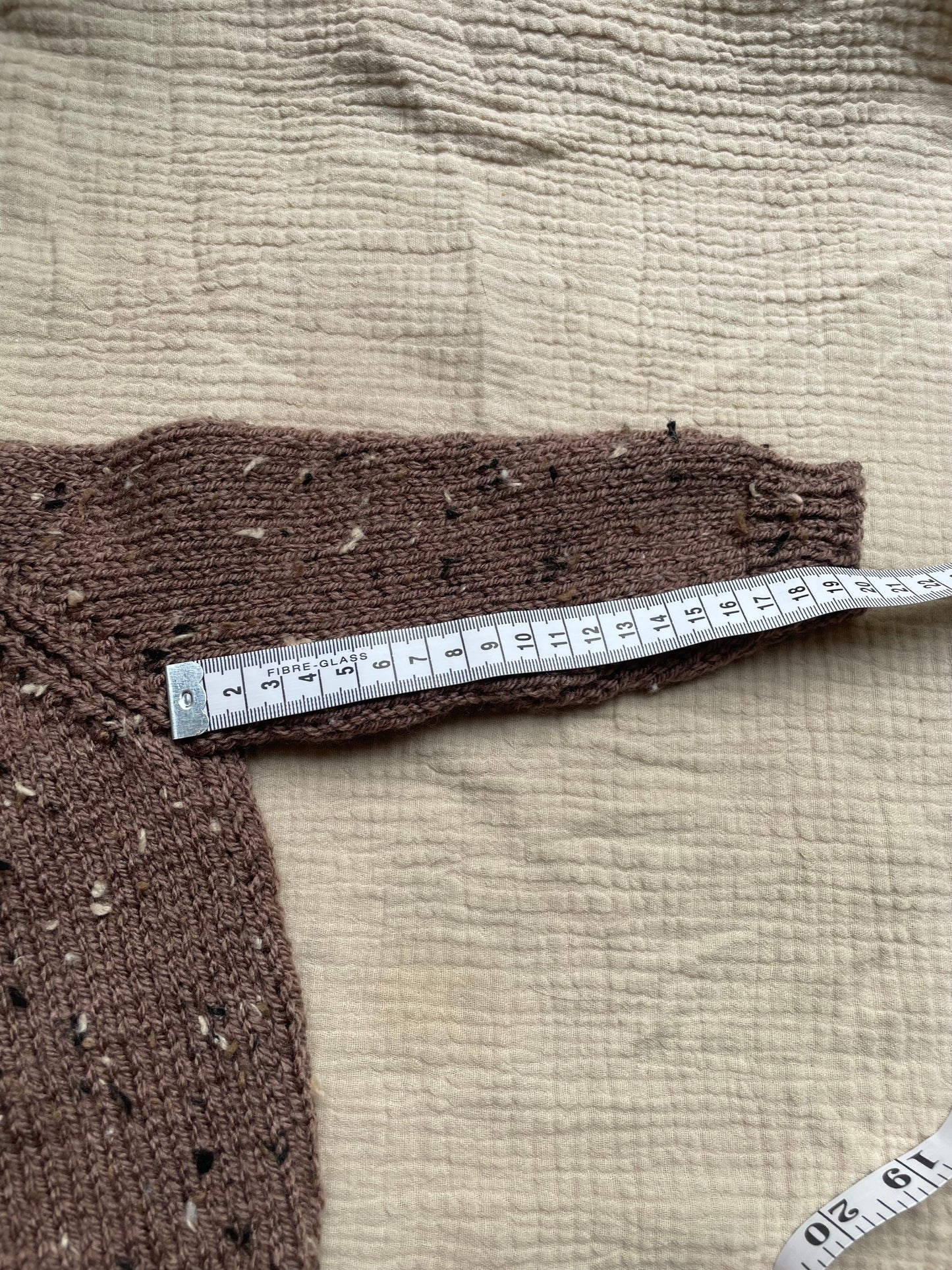 6-12m brown fleck cardigan