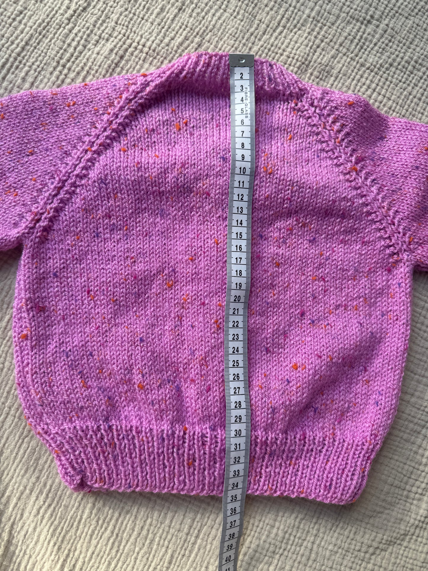 1-2 years lollipop pink fleck cardigan