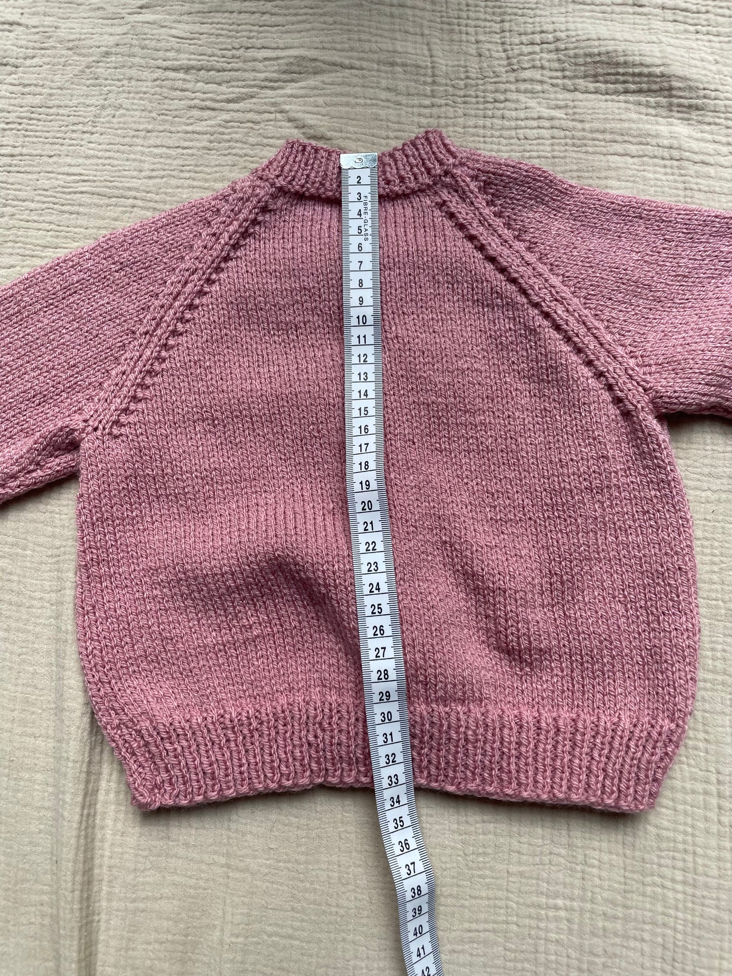 1-2 years pale rose cardigan