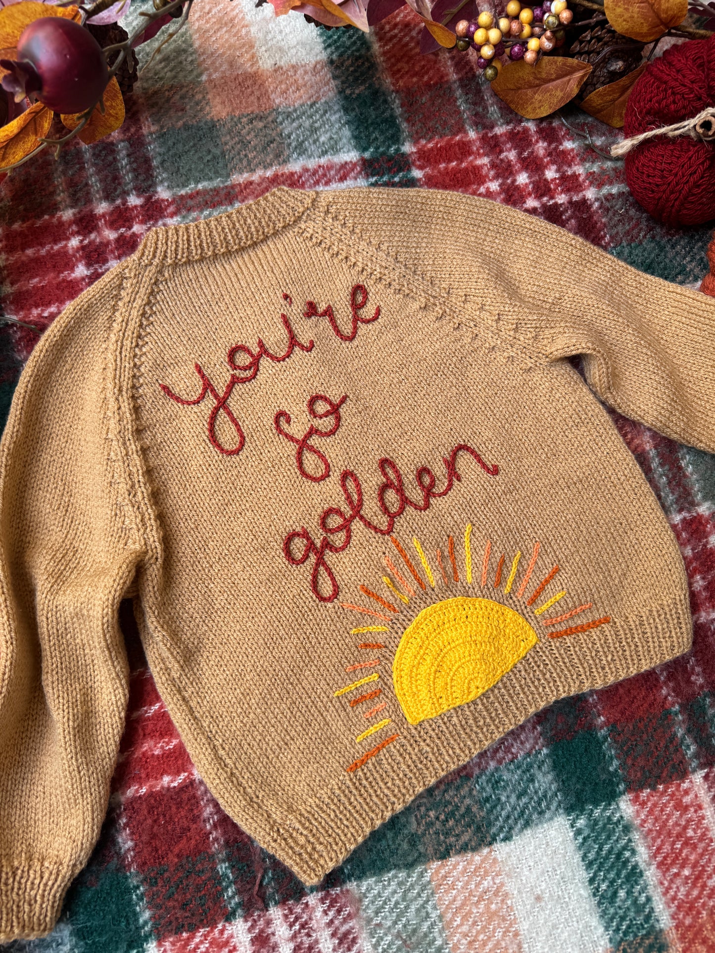 3-4 years You’re so Golden Cardigan