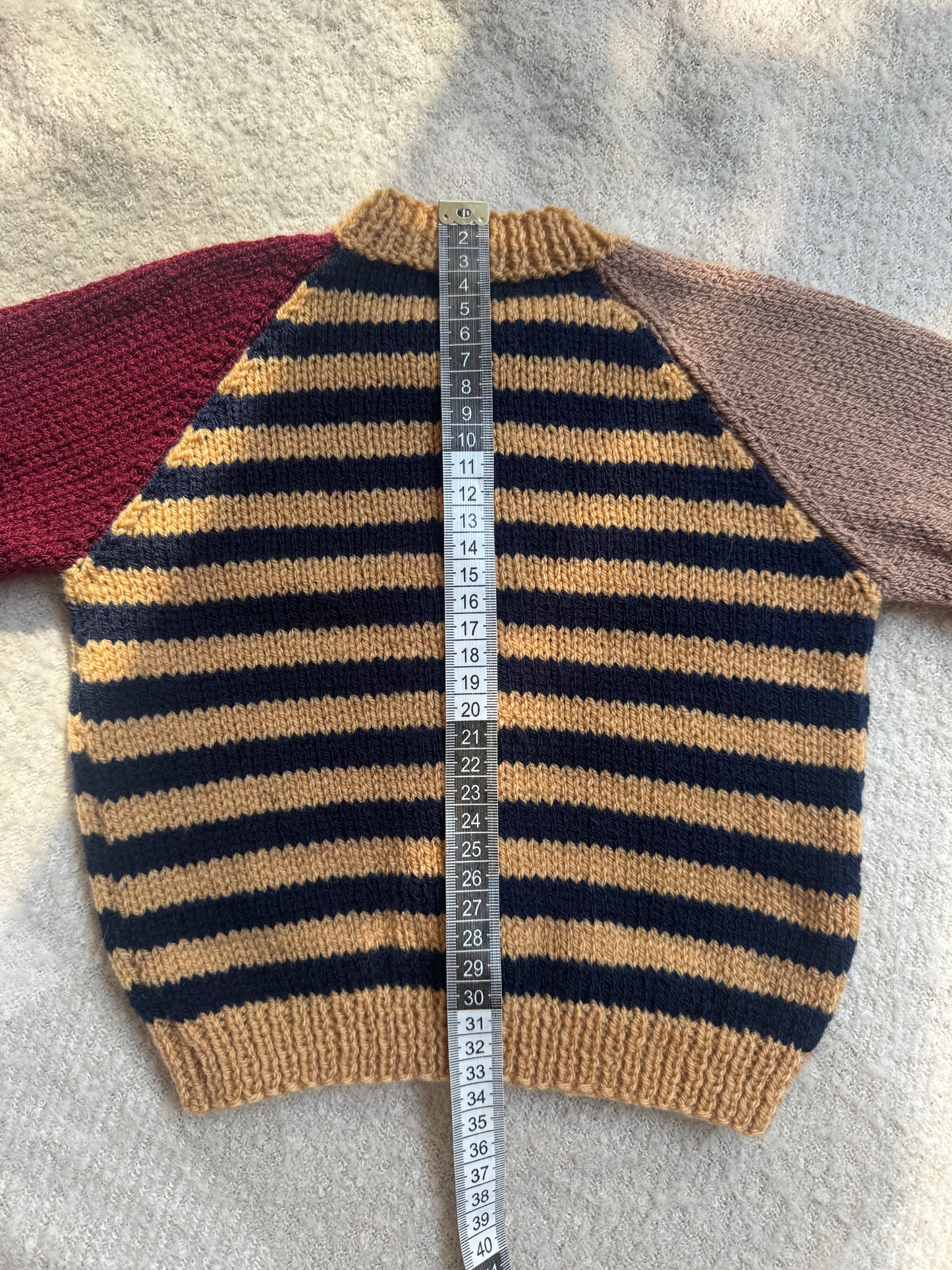6-12months colour block stripe cardigan