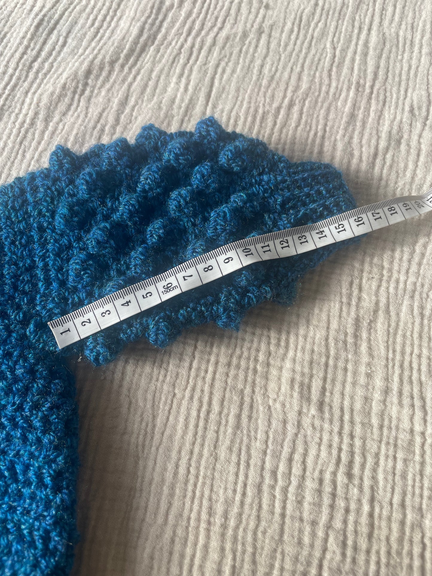 6-9m blue/green cardigan