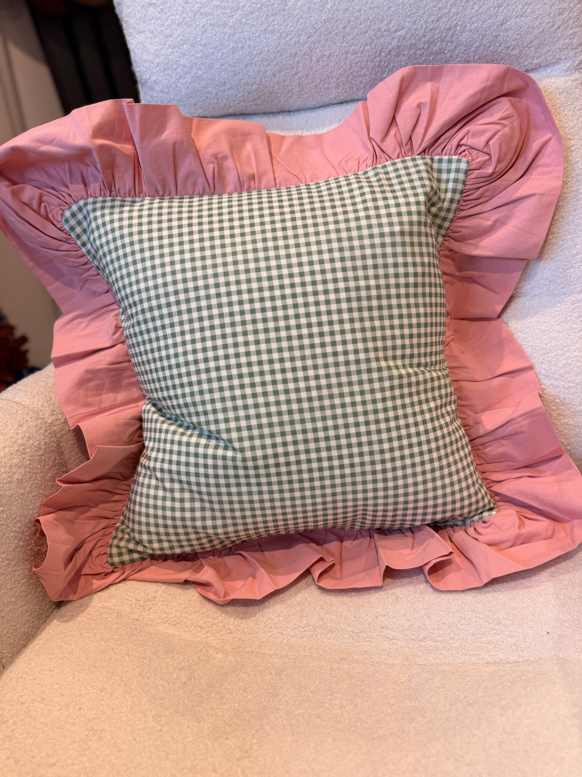 Embroidered personalised handmade cushion covers