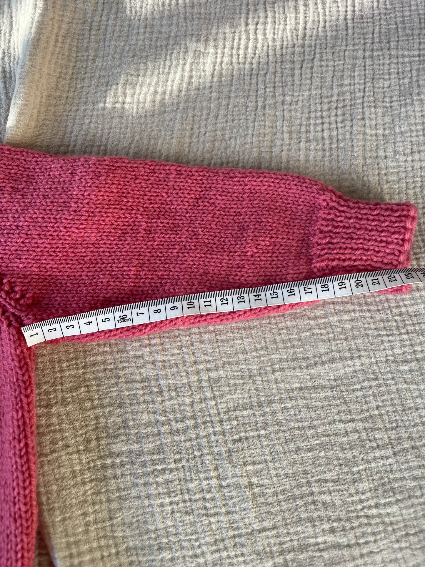 2-3 years rhubarb cardigan + collar