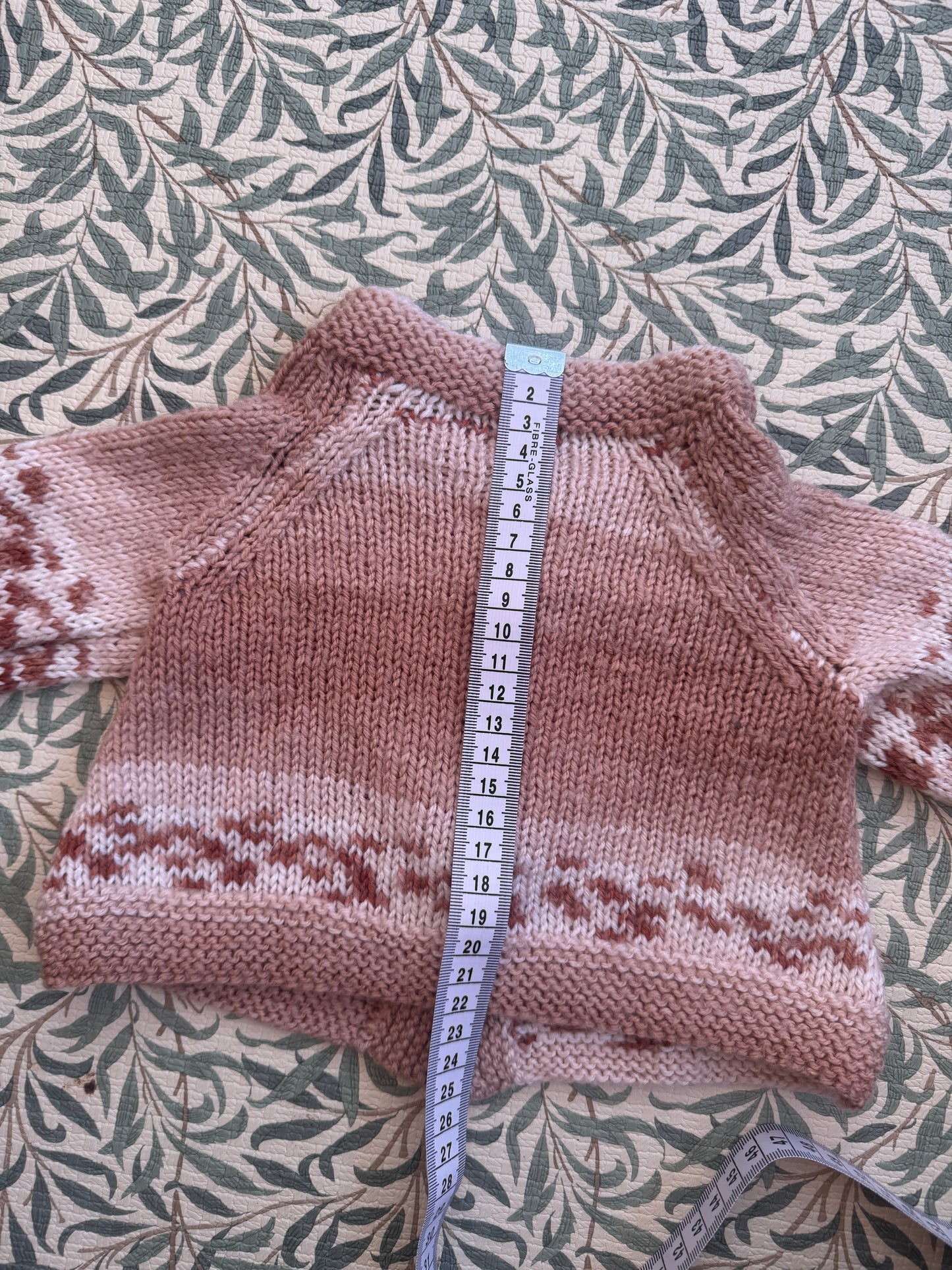 0-3m brown pattern cardigan
