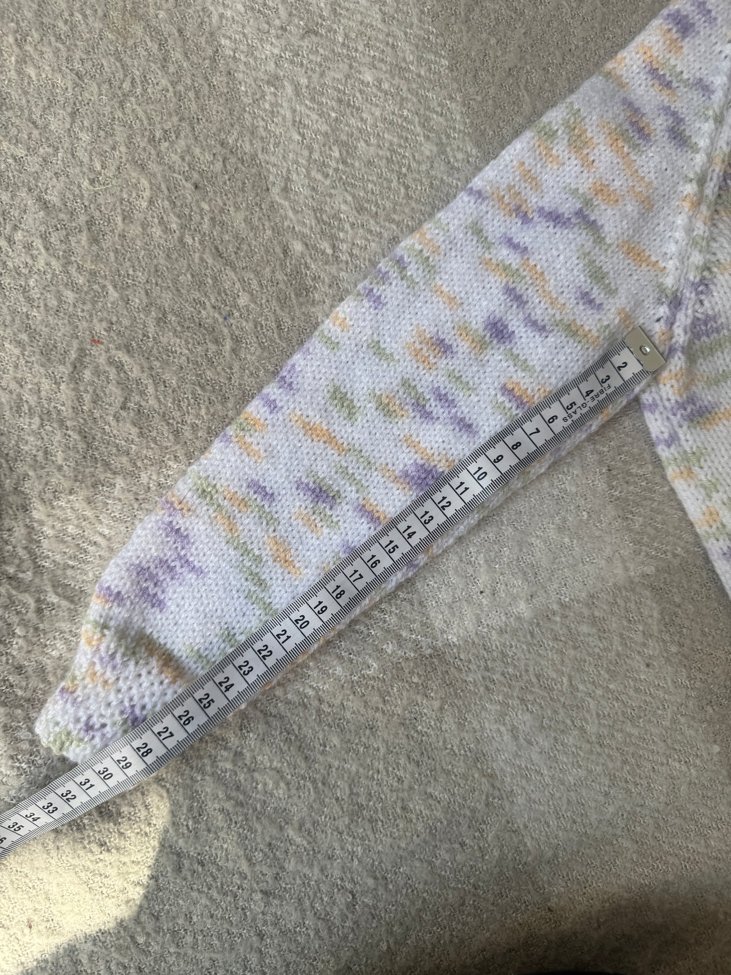 3-5 years purple/yellow fleck cardigan