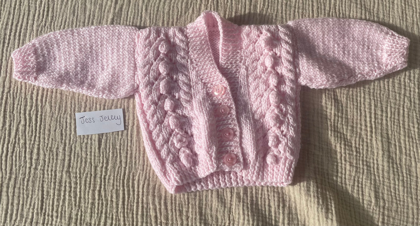 0-1m light pink cardigan