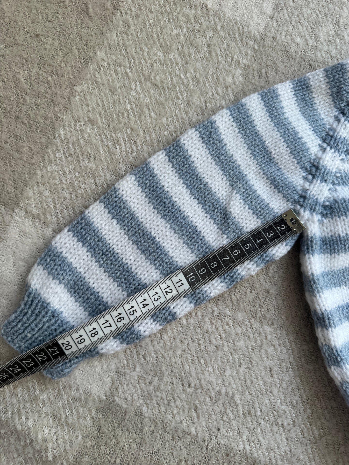 18-24m blue & white stripe jumper