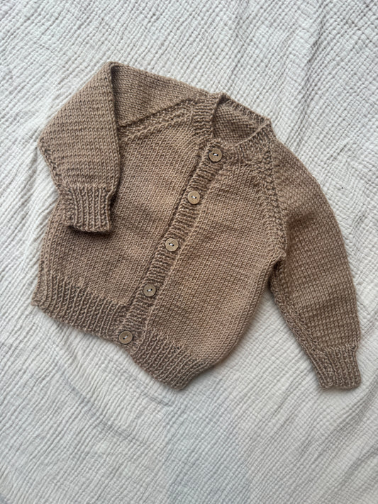 6-12months mocha cardigan