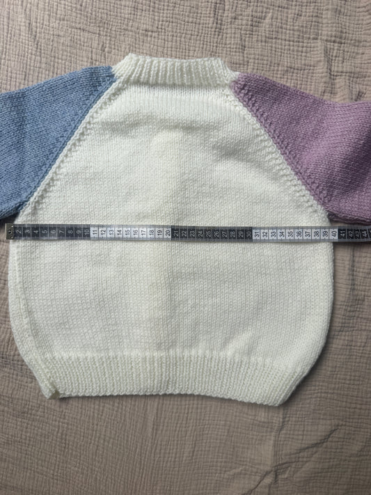 3-5 years colour block cardigan