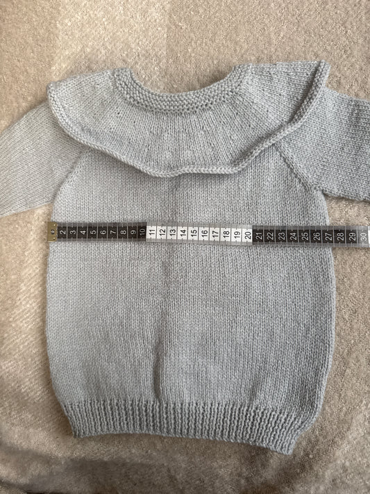 6-12months grey collar cardigan