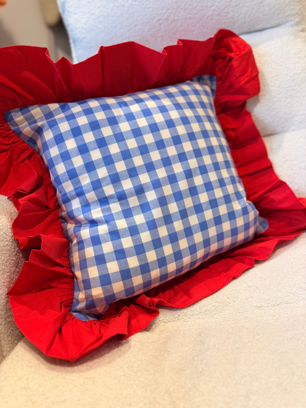 Embroidered personalised handmade cushion covers