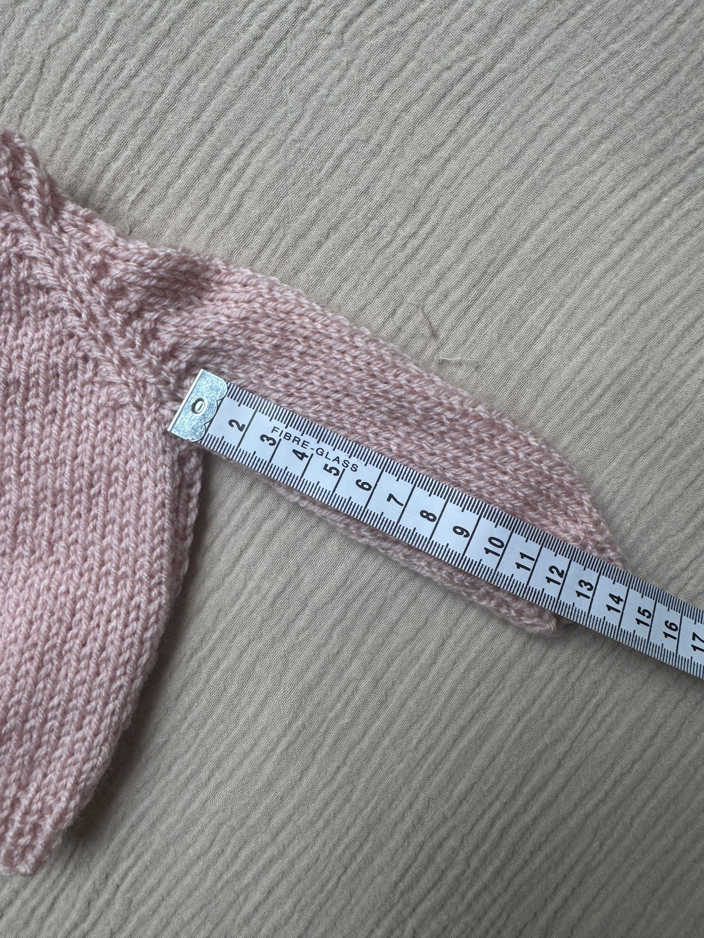 Newborn oyster pink cardigan