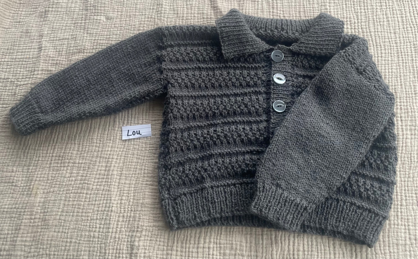2-3years charcoal grey cardigan