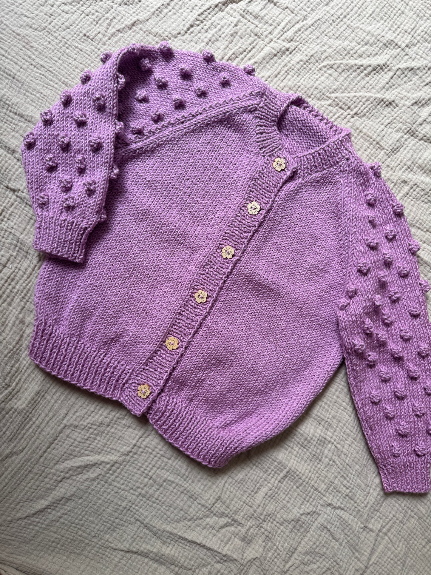 2-3 years orchid cardigan