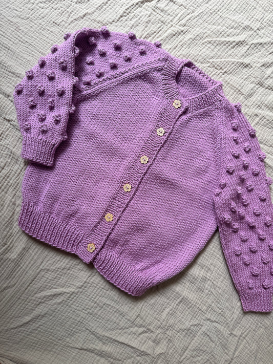 2-3 years orchid cardigan