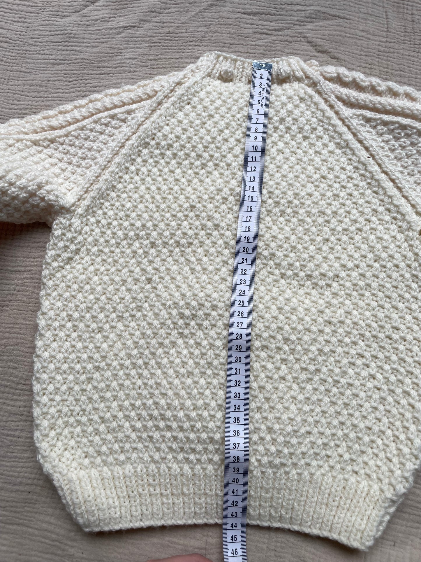 4-5 years warm cream aran jumper