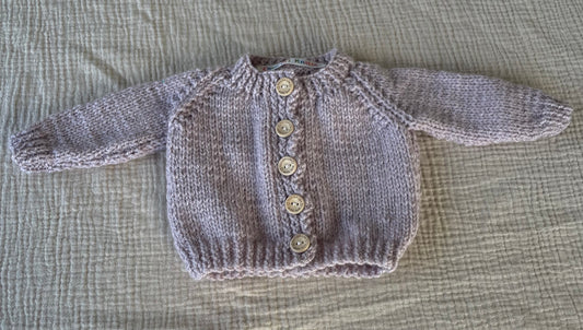 Newborn mushroom cardigan