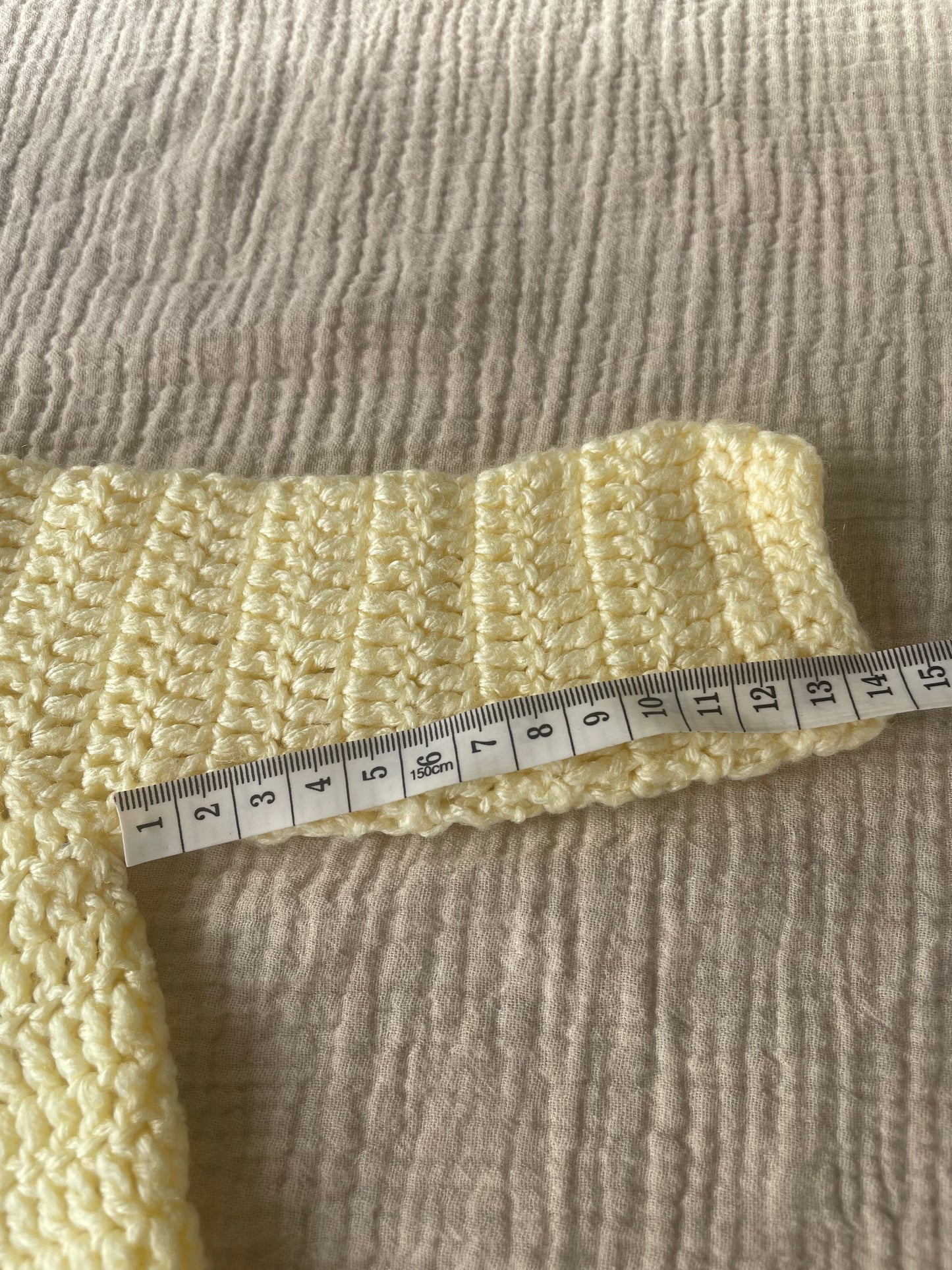3-6m butter yellow cardigan