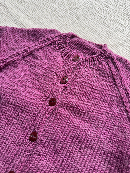 3-4 years light burgundy cardigan